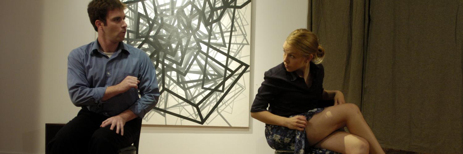 Patrick Doran and Erin Reilly in <em>A Play on Two Chairs</em> Photo: J.J. Tizou