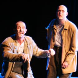 Charlie DelMarcelle and Mike Dees in <em>Trad</em> Photo: Katie Reing