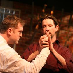 Mike Dees and Charlie DelMarcelle in <em>Made in China</em> Photo: Katie Reing