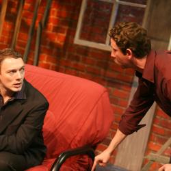 Jered McLenigan and Charlie DelMarcelle in <em>Made in China</em> Photo: Katie Reing