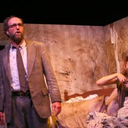 Brian McCann and Melissa Lynch in <em>Bedbound</em> Photo: Katie Reing