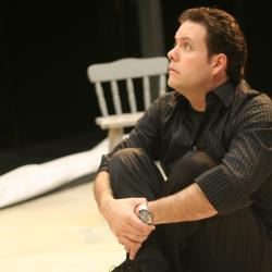 Jared Michael Delaney in <em>The Early Bird</em> Photo: Katie Reing