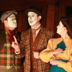 Jared Michael Delaney, Charlie DelMarcelle, Megan Bellwoar, and Sarah Van Auken in <em>Dublin By Lamplight</em>. Photo: Katie Reing 