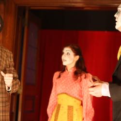 Charlie DelMarcelle, Sarah Van Auken, and Mike Dees in <em>Dublin By Lamplight</em>. Photo: Katie Reing