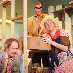 Bill Van Horn, Jake Blouch, and Harry Smith in The Walworth Farce. Photo: Katie Reing