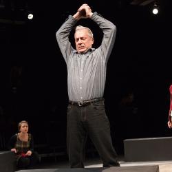 Joey Teti, Franchesca Piccioni, and Seth Reichgott in <em>Love, Lies and Taxidermy</em>. Photo: Plate 3 Photography