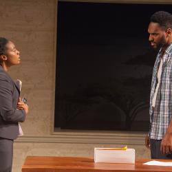 Jessica M. Jones and Walter DeShields in The Swallowing Dark. Photo: Plate 3