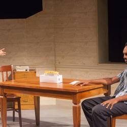 Jessica M. Jones and Walter DeShields in The Swallowing Dark. Photo: Plate 3