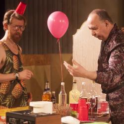 Adair Arciero, Jared Michael Delaney, Leonard Hass, John Morrison, and Griffin Stanton-Ameisen in Penelope. Photo: Katie Reing
