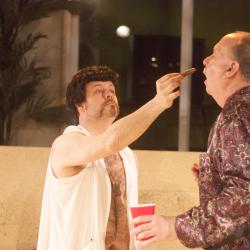 Adair Arciero, Jared Michael Delaney, Leonard Hass, John Morrison, and Griffin Stanton-Ameisen in Penelope. Photo: Katie Reing