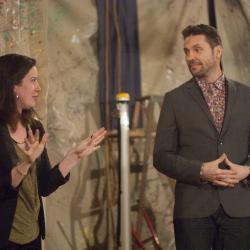 Tim Dugan and Corinna Burns in Long Live the Little Knife Photo: Katie Reing