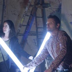 Tim Dugan and Corinna Burns in Long Live the Little Knife Photo: Katie Reing