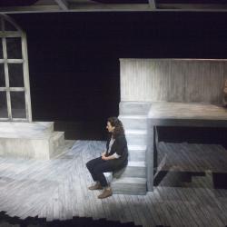 Samy el-Noury, Felicia Leicht and Corinna Burns in Swallow. Photo: Katie Reing