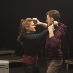 Katie Stahl and Liam Mulshine in Leper + Chip. Photo: Katie Reing.