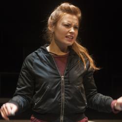 Katie Stahl in Leper + Chip. Photo: Katie Reing.