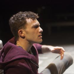 Liam Mulshine in Leper + Chip. Photo: Katie Reing.