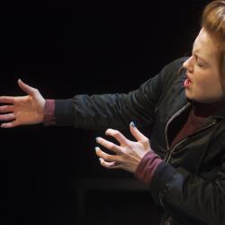 Katie Stahl in Leper + Chip. Photo: Katie Reing.
