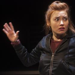 Katie Stahl in Leper + Chip. Photo: Katie Reing.