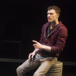 Liam Mulshine in Leper + Chip. Photo: Katie Reing.
