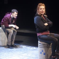 Katie Stahl and Liam Mulshine in Leper + Chip. Photo: Katie Reing.