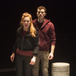 Katie Stahl and Liam Mulshine in Leper + Chip. Photo: Katie Reing.
