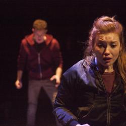 Katie Stahl and Liam Mulshine in Leper + Chip. Photo: Katie Reing.