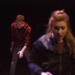 Katie Stahl and Liam Mulshine in Leper + Chip. Photo: Katie Reing.