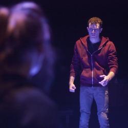 Katie Stahl and Liam Mulshine in Leper + Chip. Photo: Katie Reing.