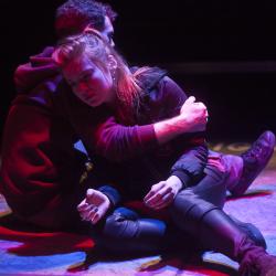 Katie Stahl and Liam Mulshine in Leper + Chip. Photo: Katie Reing.