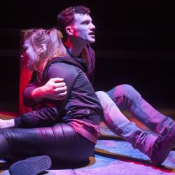 Katie Stahl and Liam Mulshine in Leper + Chip. Photo: Katie Reing.
