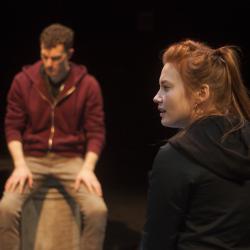 Katie Stahl and Liam Mulshine in Leper + Chip. Photo: Katie Reing.