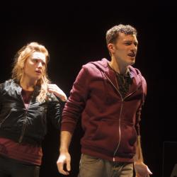 Katie Stahl and Liam Mulshine in Leper + Chip. Photo: Katie Reing.