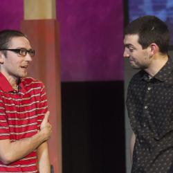 David Pica and Trevor Fayle in The Radicalisation of Bradley Manning. Photo: Katie Reing