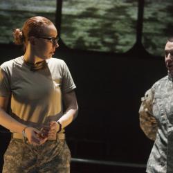 Johnny Smith and Isa St. Clair in The Radicalisation of Bradley Manning. Photo: Katie Reing
