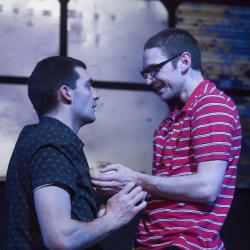 David Pica and Trevor Fayle in The Radicalisation of Bradley Manning. Photo: Katie Reing