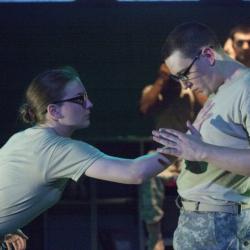 Johnny Smith and Campbell O'Hare in The Radicalisation of Bradley Manning. Photo: Katie Reing