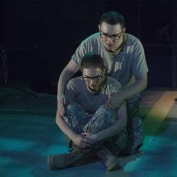 Johnny Smith and Campbell O'Hare in The Radicalisation of Bradley Manning. Photo: Katie Reing