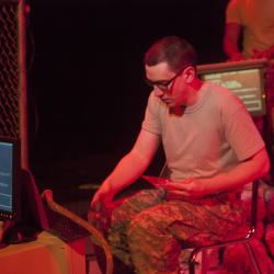 Johnny Smith in The Radicalisation of Bradley Manning. Photo: Katie Reing