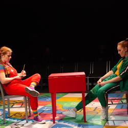 Ruby Wolf and Rachel Brodeur in Box Clever. Photo: Plate 3 Photography