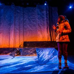 Satchel Williams in a production image for A Hundred Words for Snow. Photo: Ashley Smith of Wide Eyed Studios.
