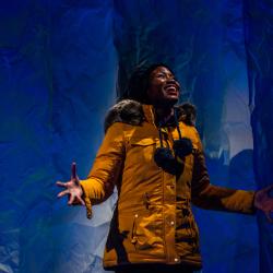 Satchel Williams in a production image for A Hundred Words for Snow. Photo: Ashley Smith of Wide Eyed Studios.