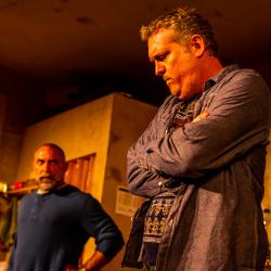 Andrew Criss and Mike Dees in a production image for The Night Alive. Photo: Ashley Smith of Wide Eyed Studios.