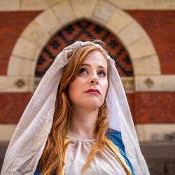 Rachel Brodeur in a promotional image for A Holy Show. Photo: Wide Eyed Studios