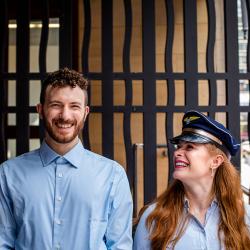 Liam Mulshine and Rachel Brodeur in a promotional image for A Holy Show. Photo: Wide Eyed Studios in a promotional image for A Holy Show. Photo: Wide Eyed Studios