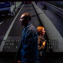 Walter DeShields and Alice Yorke in Once Upon a Bridge