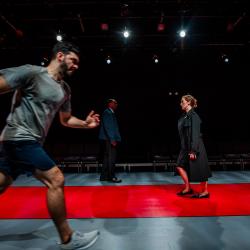 David Pica, Walter DeShields, and Alice Yorke in Once Upon a Bridge
