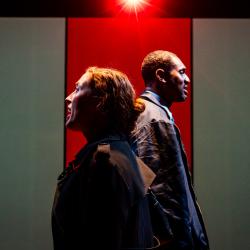 Alice Yorke and Walter DeShields in Once Upon a Bridge by Sonya Kelly