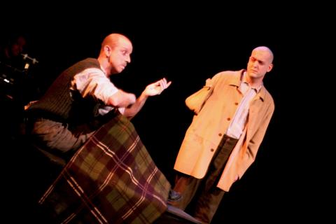 Charlie DelMarcelle and Mike Dees in <em>Trad</em> Photo: Katie Reing