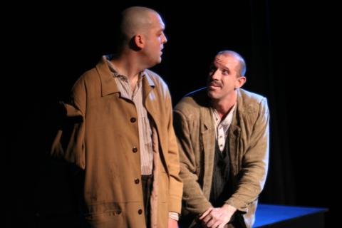 Mike Dees and Charlie DelMarcelle in <em>Trad</em> Photo: Katie Reing