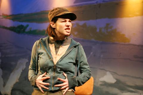 Sarah Gliko in <em>Pumpgirl</em>. Photo: Katie Reing